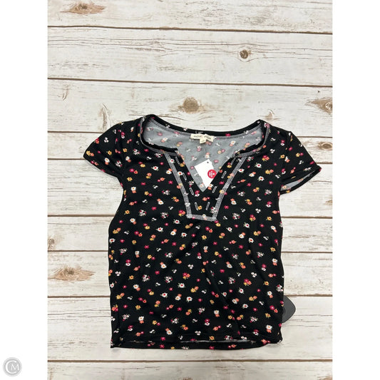 Top Short Sleeve By Moa Moa In Floral Print, Size: M