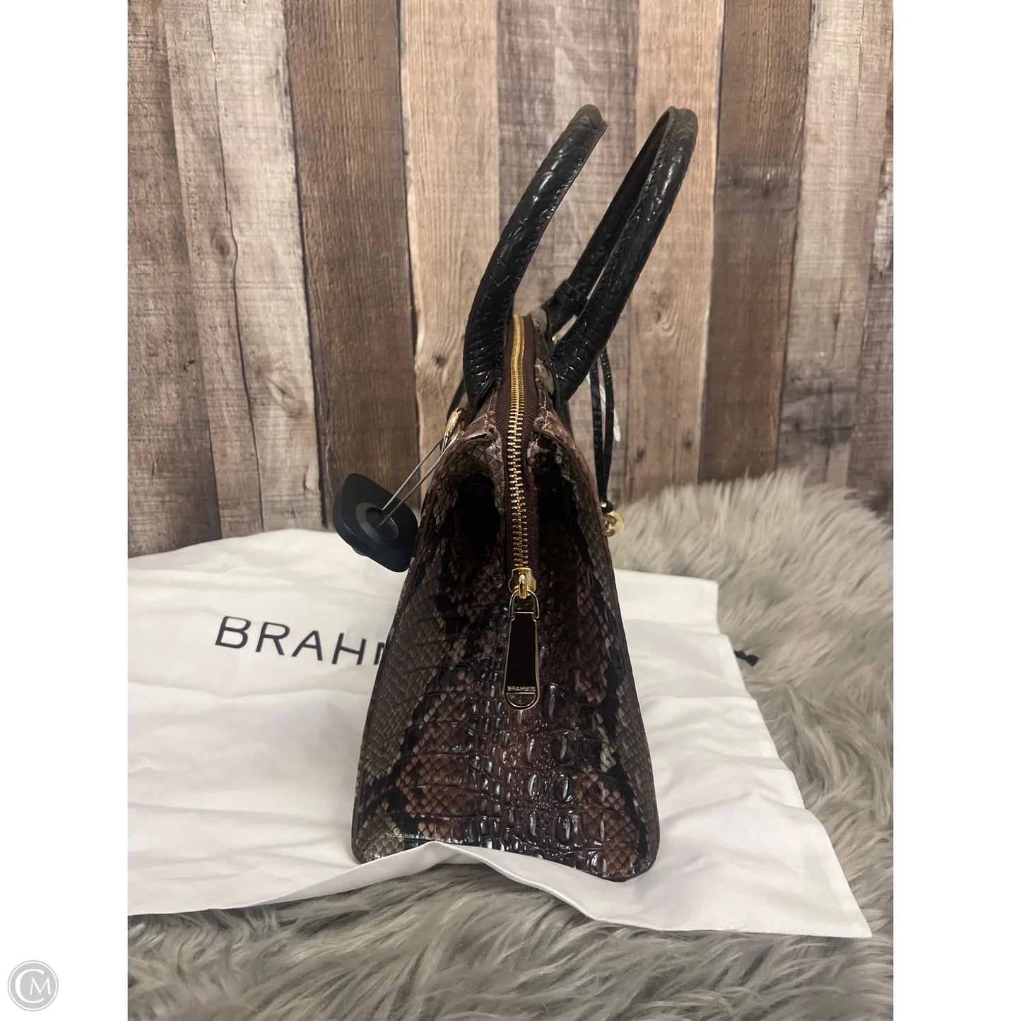 Handbag Designer By Brahmin, Size: Medium