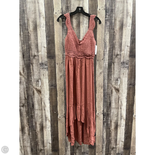 Dress Casual Maxi By Cme In Brown, Size: L