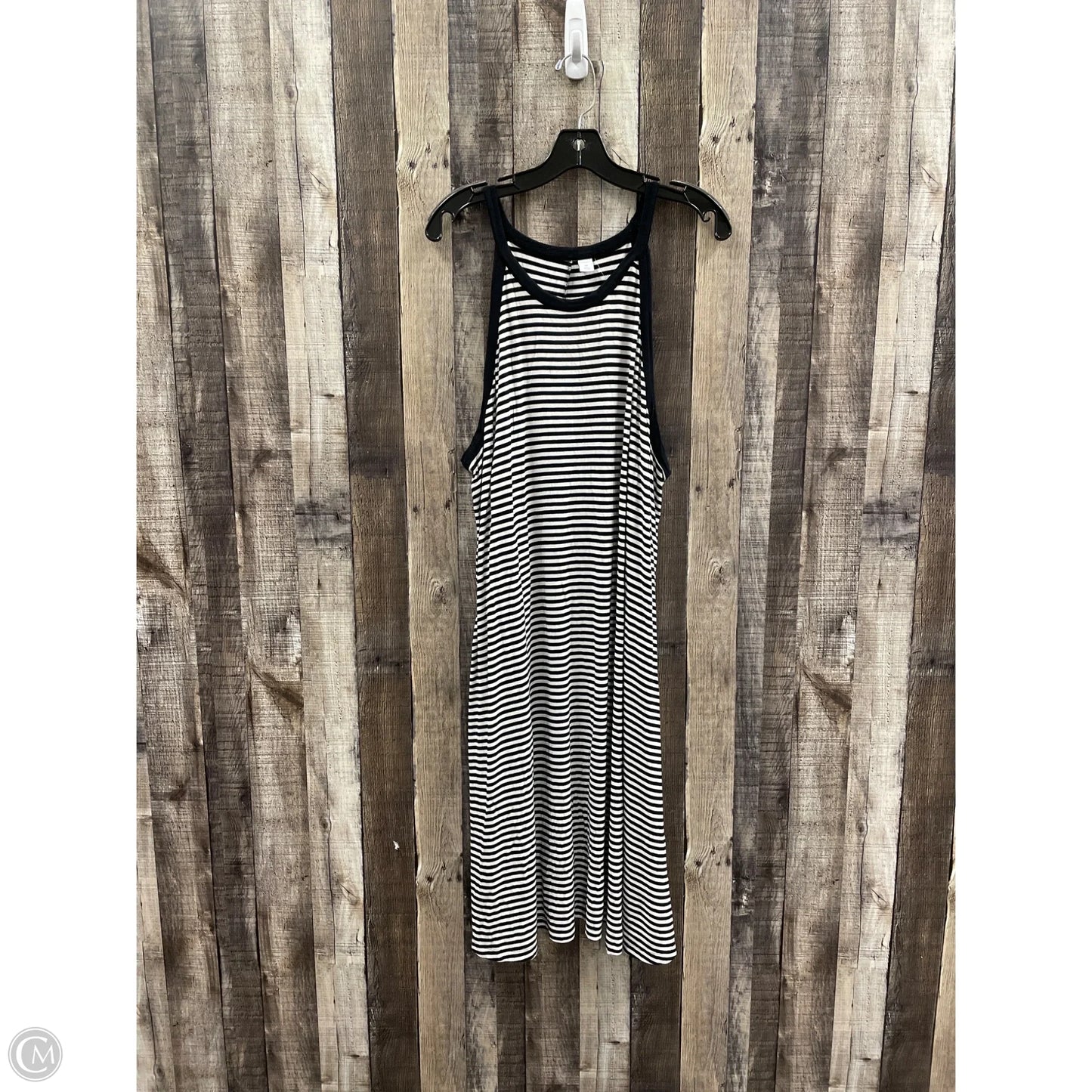 Dress Casual Midi By Old Navy In Striped Pattern, Size: Xxl