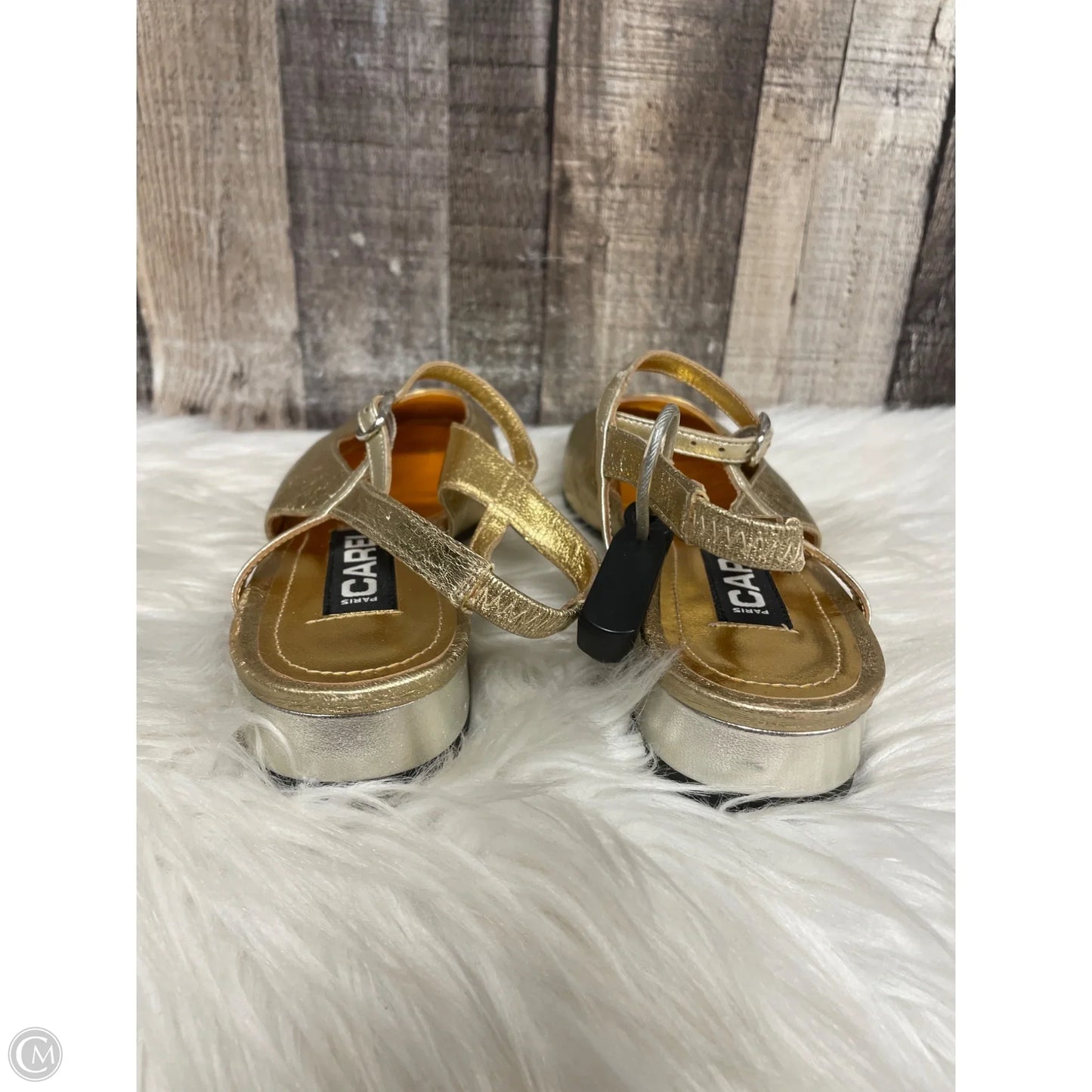 Shoes Flats By Cmb In Gold & Silver, Size: 7