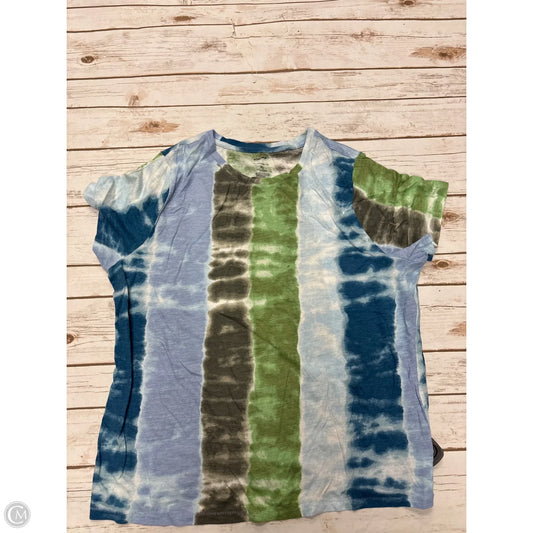 Top Short Sleeve By Sonoma In Tie Dye Print, Size: Xl