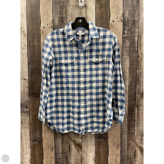 Top Long Sleeve By Madewell In Blue, Size: Xs
