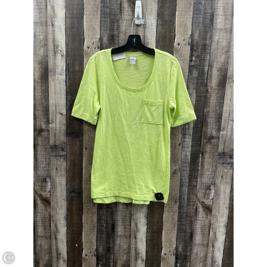 Top Short Sleeve By Chicos In Green, Size: S