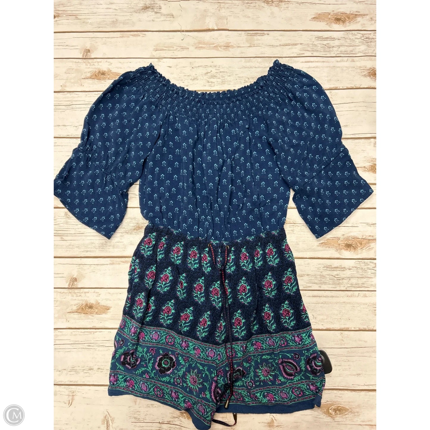 Dress Casual Short By Anthropologie In Blue & Purple, Size: Xs