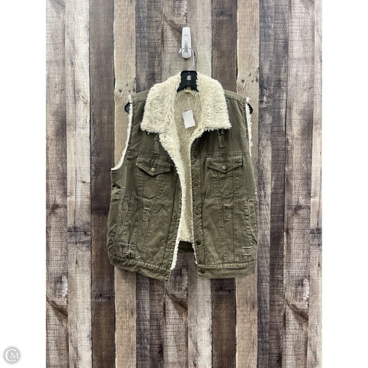 Vest Faux Fur & Sherpa By Cme In Leopard Print, Size: L