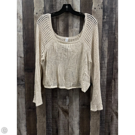 Sweater By Old Navy In Ivory, Size: L