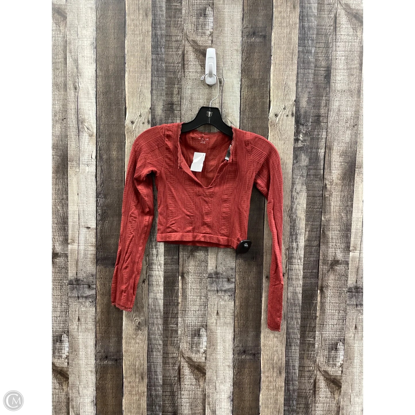 Top Long Sleeve By Cme In Red, Size: Xs