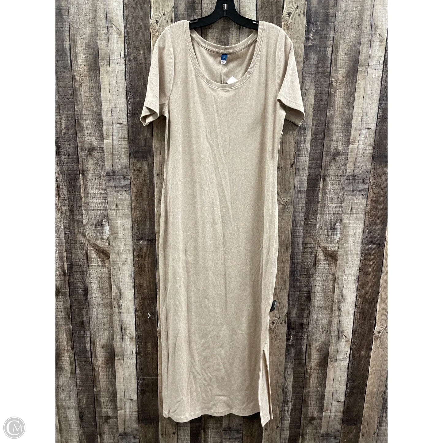 Dress Casual Maxi By Old Navy In Beige, Size: Xl