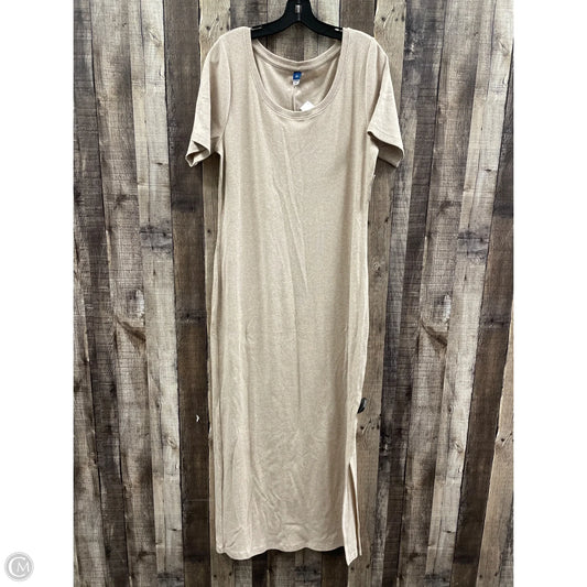 Dress Casual Maxi By Old Navy In Beige, Size: Xl