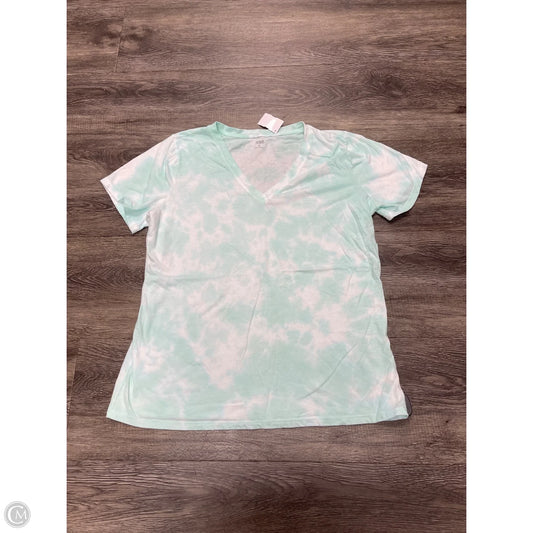 Top Short Sleeve By Ana In Tie Dye Print, Size: Xl