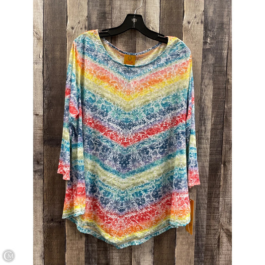 Top Long Sleeve By Ruby Rd In Multi-colored, Size: 1x