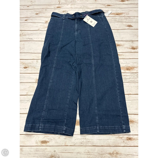 Jeans Wide Leg By Gloria Vanderbilt In Blue Denim, Size: 16