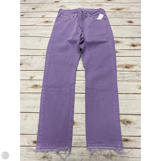 Jeans Straight By Levis In Purple, Size: 8