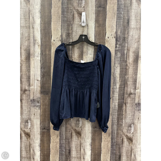 Top Long Sleeve By Gap In Blue, Size: S