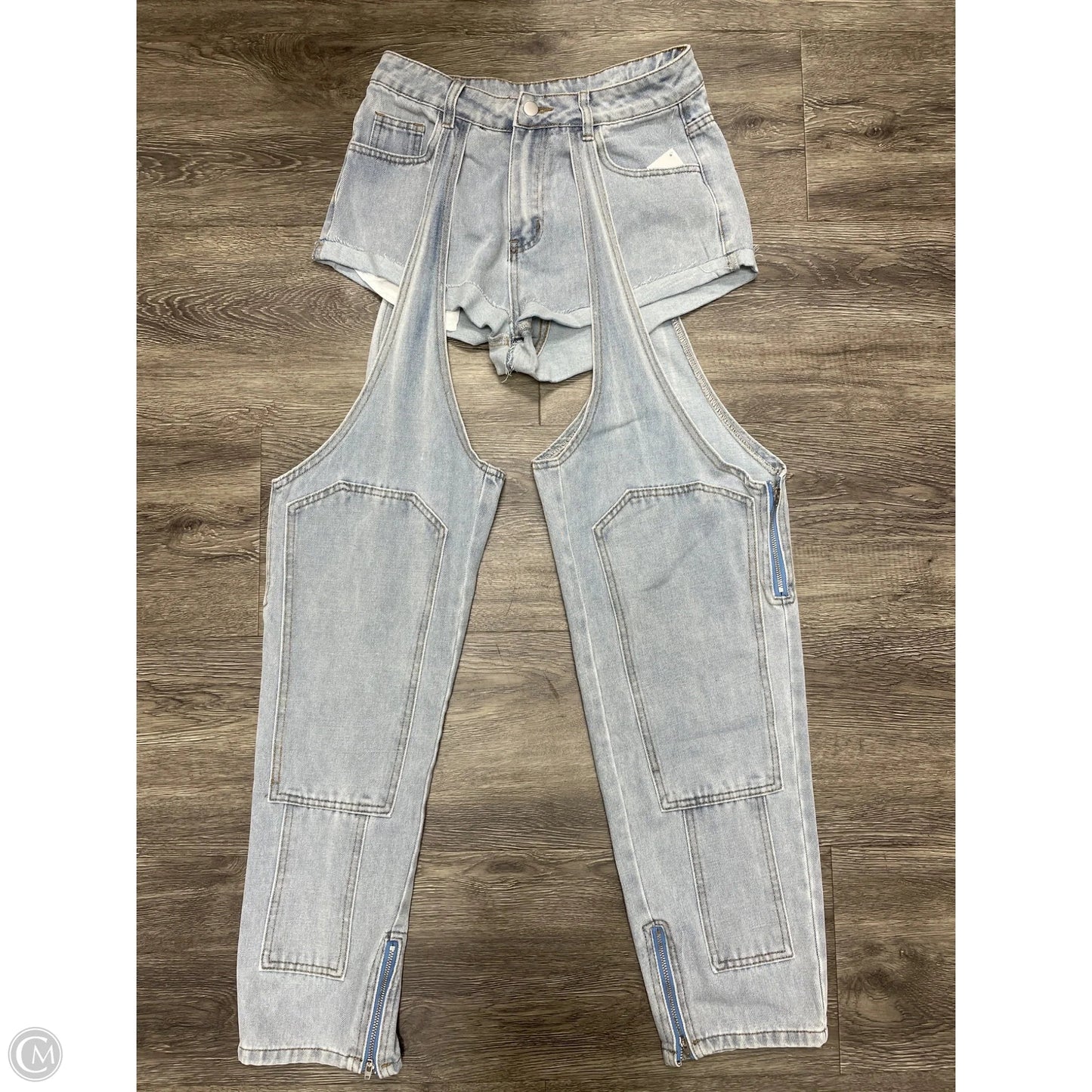 Jeans Straight By Shein In Blue Denim, Size: 2