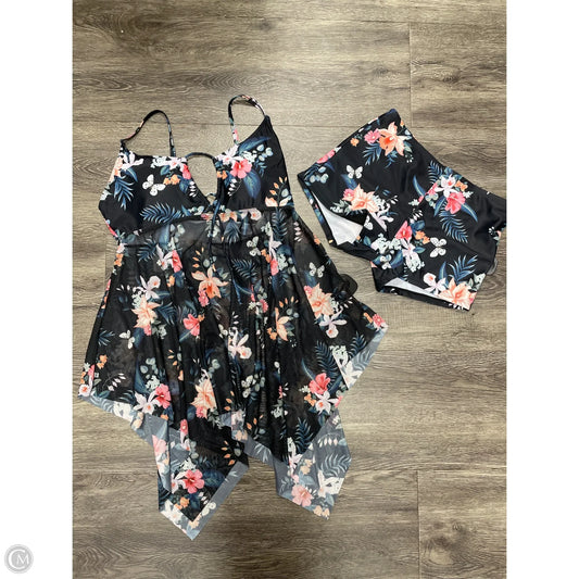 Swimsuit 2pc By Cme In Floral Print, Size: M