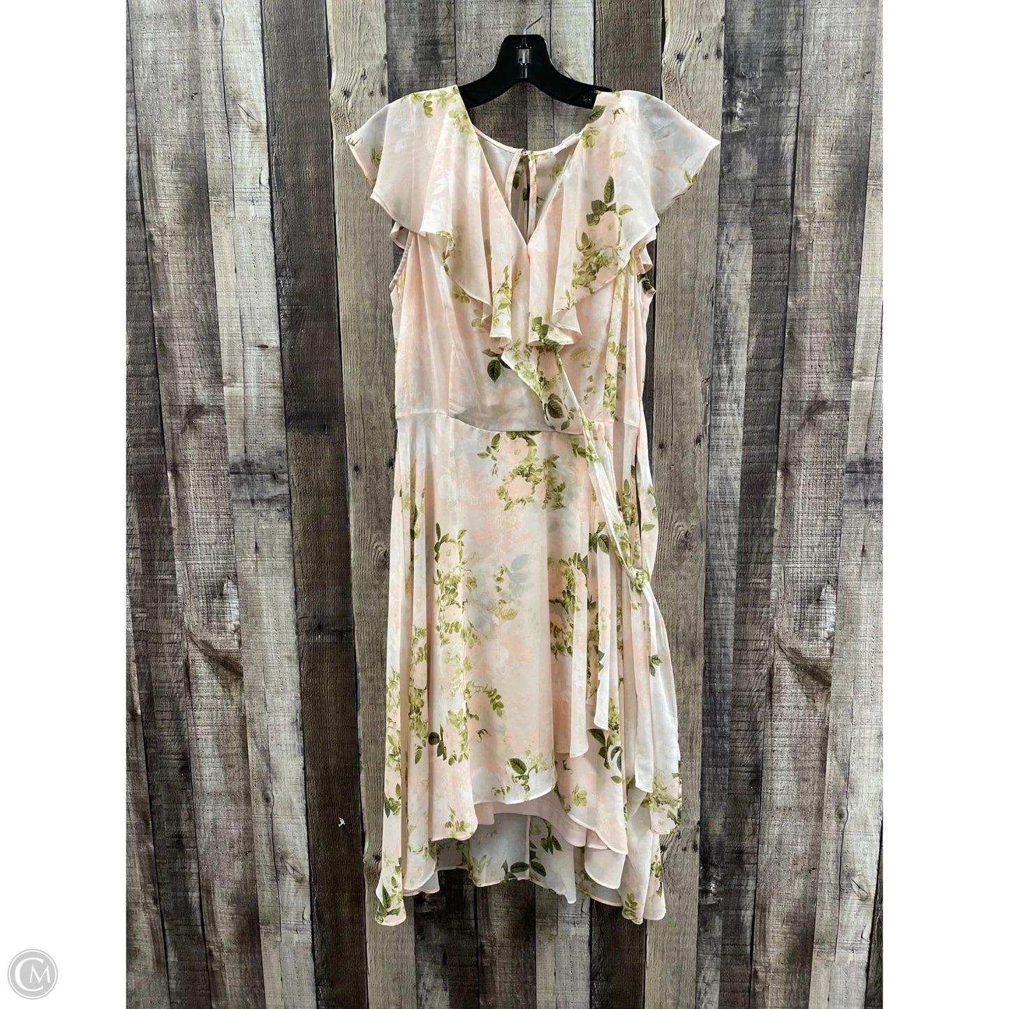 Dress Casual Midi By Calvin Klein In Floral Print, Size: M