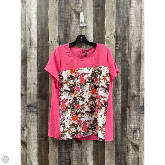 Top Short Sleeve By Kut In Floral Print, Size: M