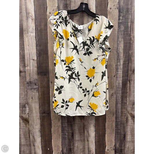 Top Sleeveless By Cabi In Floral Print, Size: M