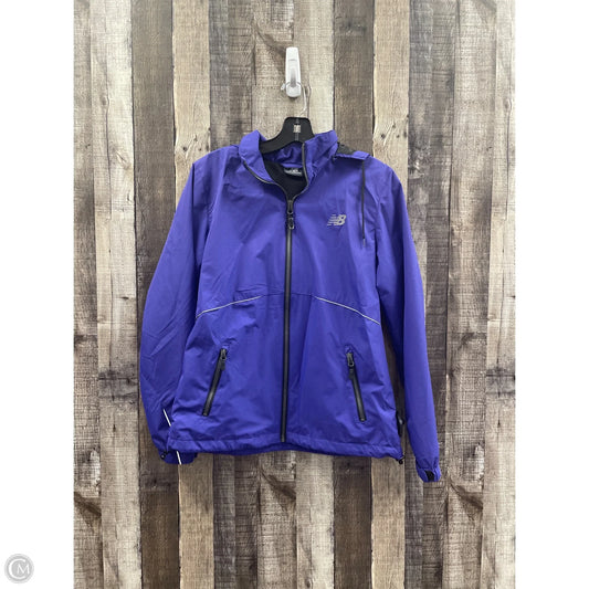 Athletic Jacket By New Balance In Blue & Purple, Size: M