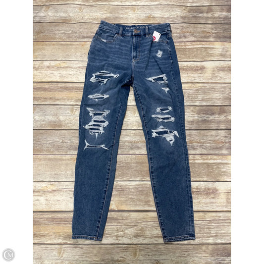 Jeans Jeggings By American Eagle In Blue Denim, Size: 8
