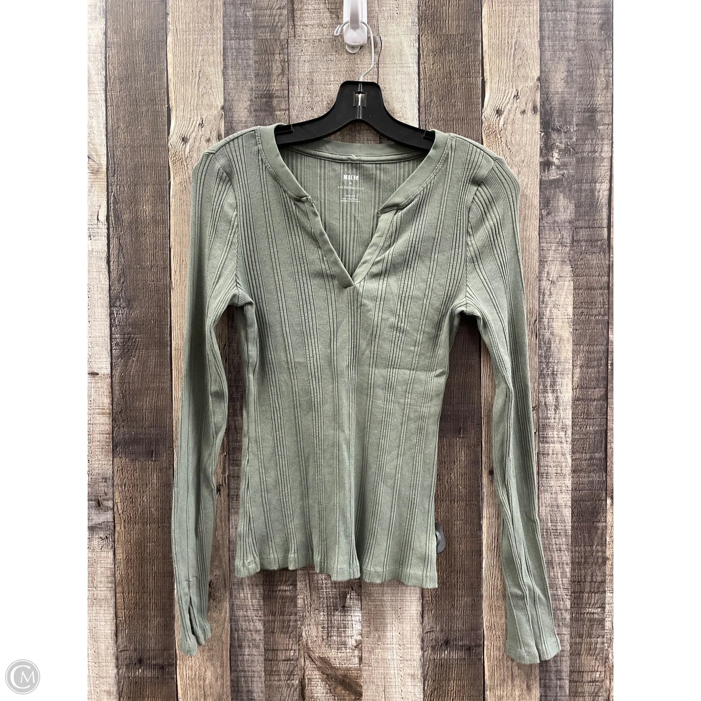 Top Long Sleeve By Maeve In Green, Size: M