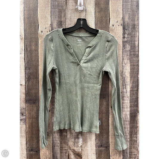 Top Long Sleeve By Maeve In Green, Size: M