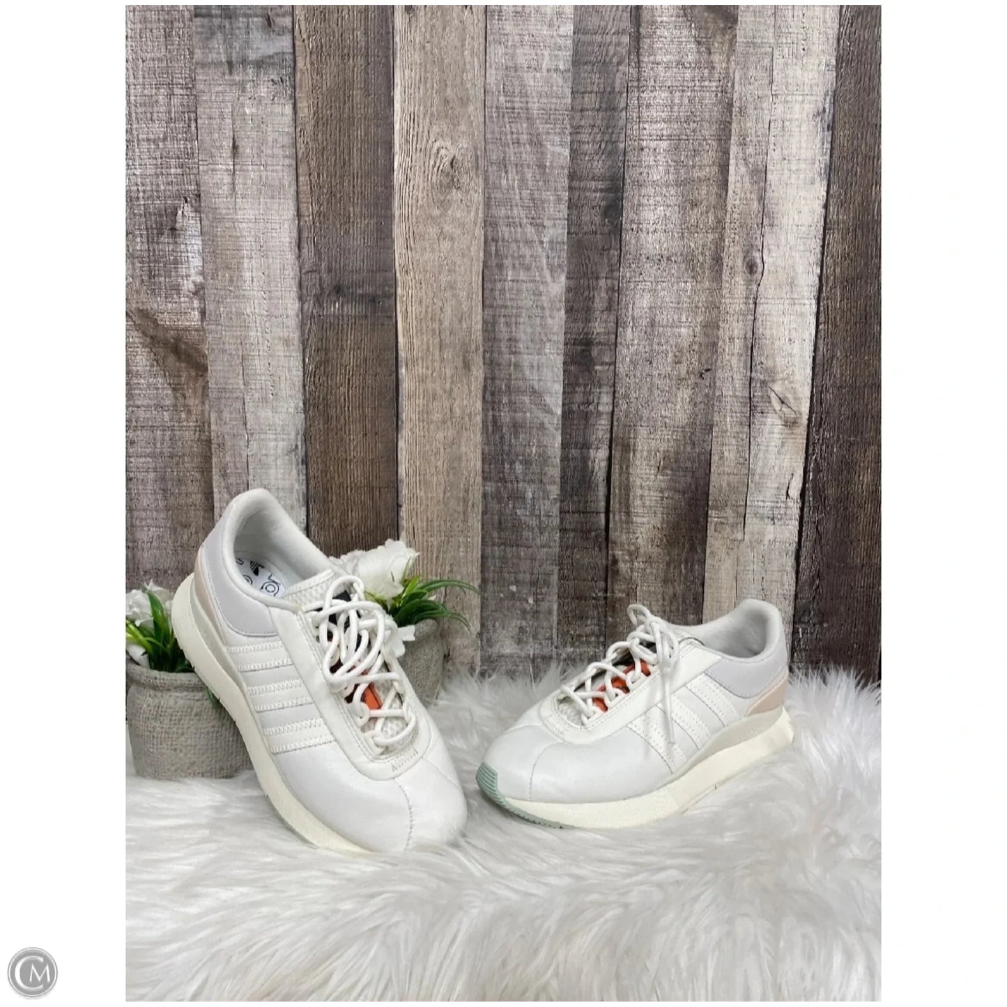 Shoes Athletic By Adidas In Ivory, Size: 7