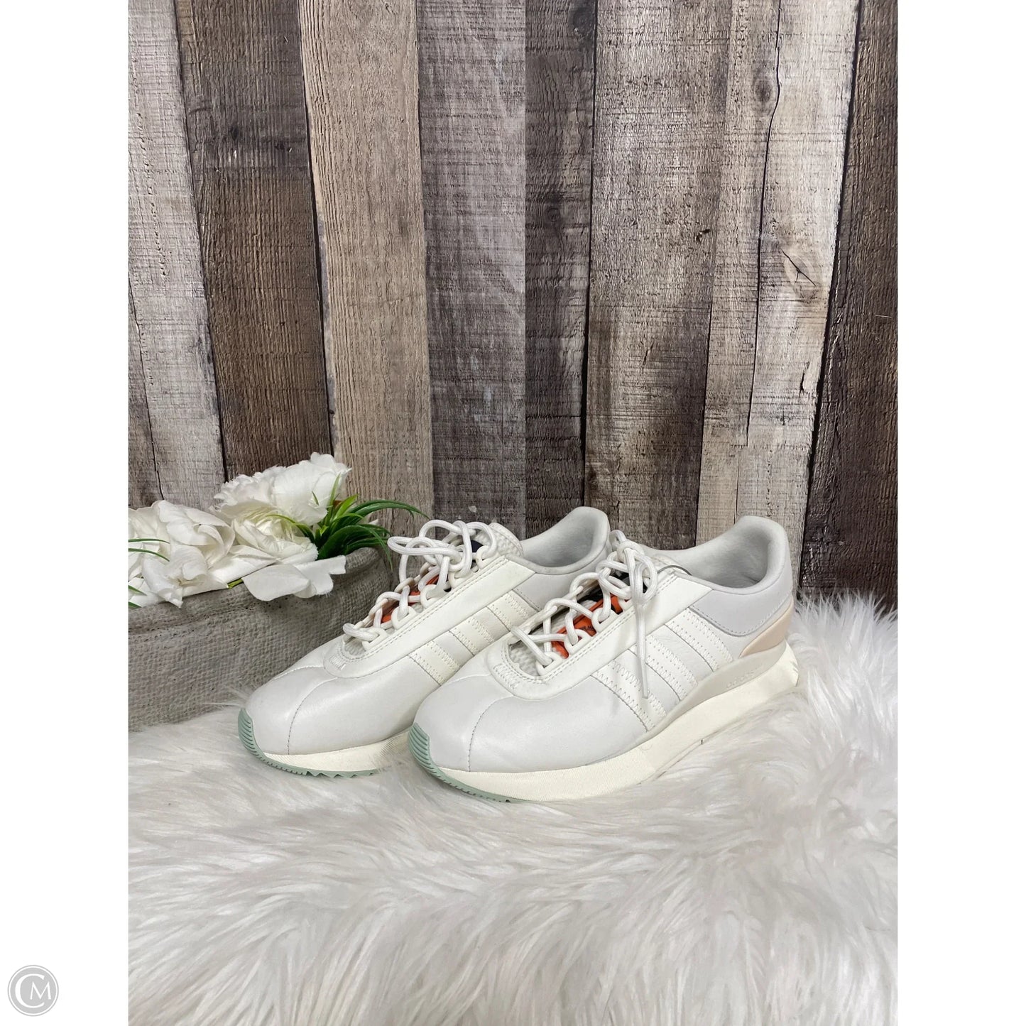 Shoes Athletic By Adidas In Ivory, Size: 7