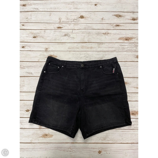 Shorts By Terra & Sky In Black Denim, Size: 22