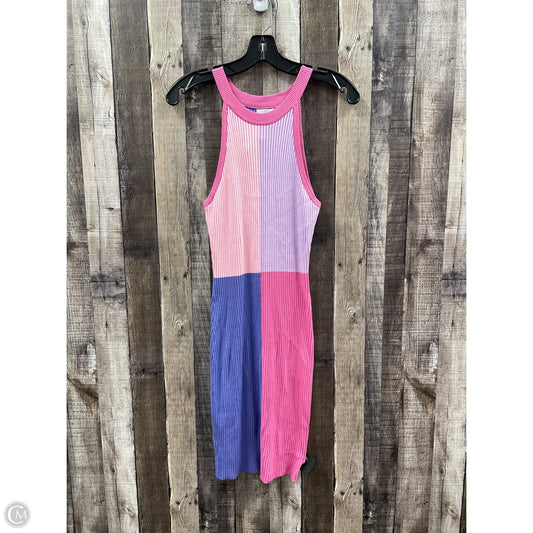 Dress Casual Maxi By Cme In Pink & Purple, Size: L