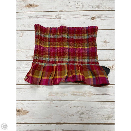 Top Sleeveless By American Eagle In Plaid Pattern, Size: S
