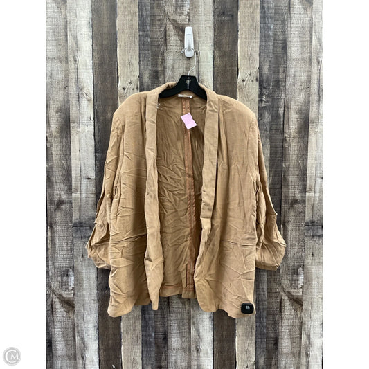 Blazer By Chicsoul In Tan, Size: 2x
