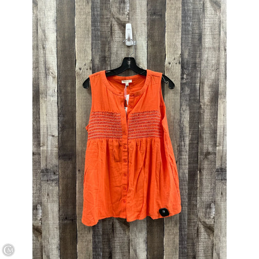 Dress Casual Short By Cotton Bleu In Orange, Size: M