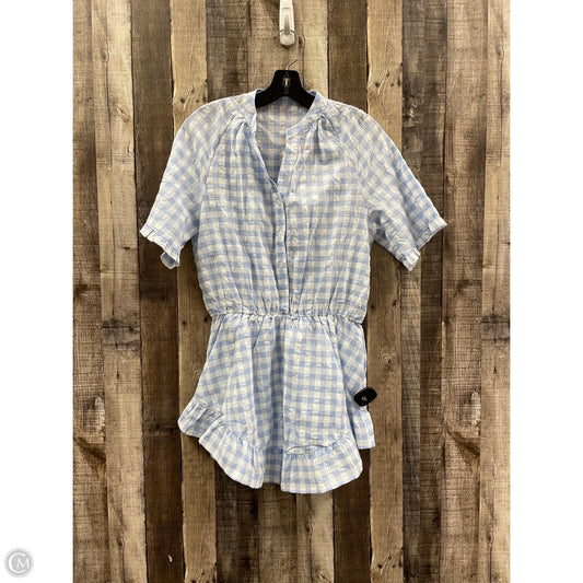 Romper By Cmf In Blue & White, Size: M