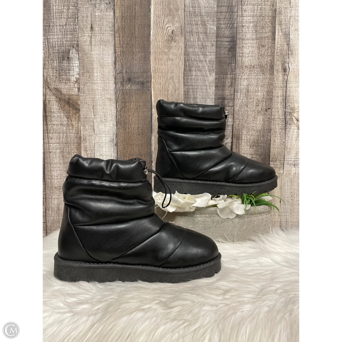 Boots Snow By Bamboo In Black, Size: 8.5