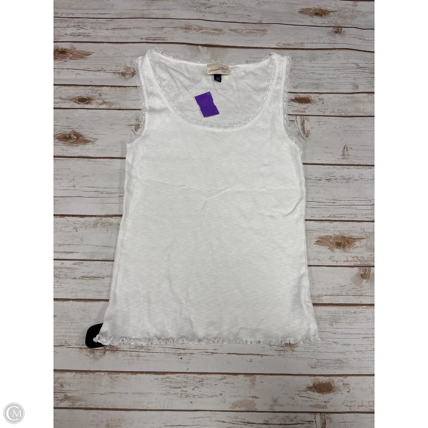 Top Sleeveless Basic By Universal Thread In White, Size: L