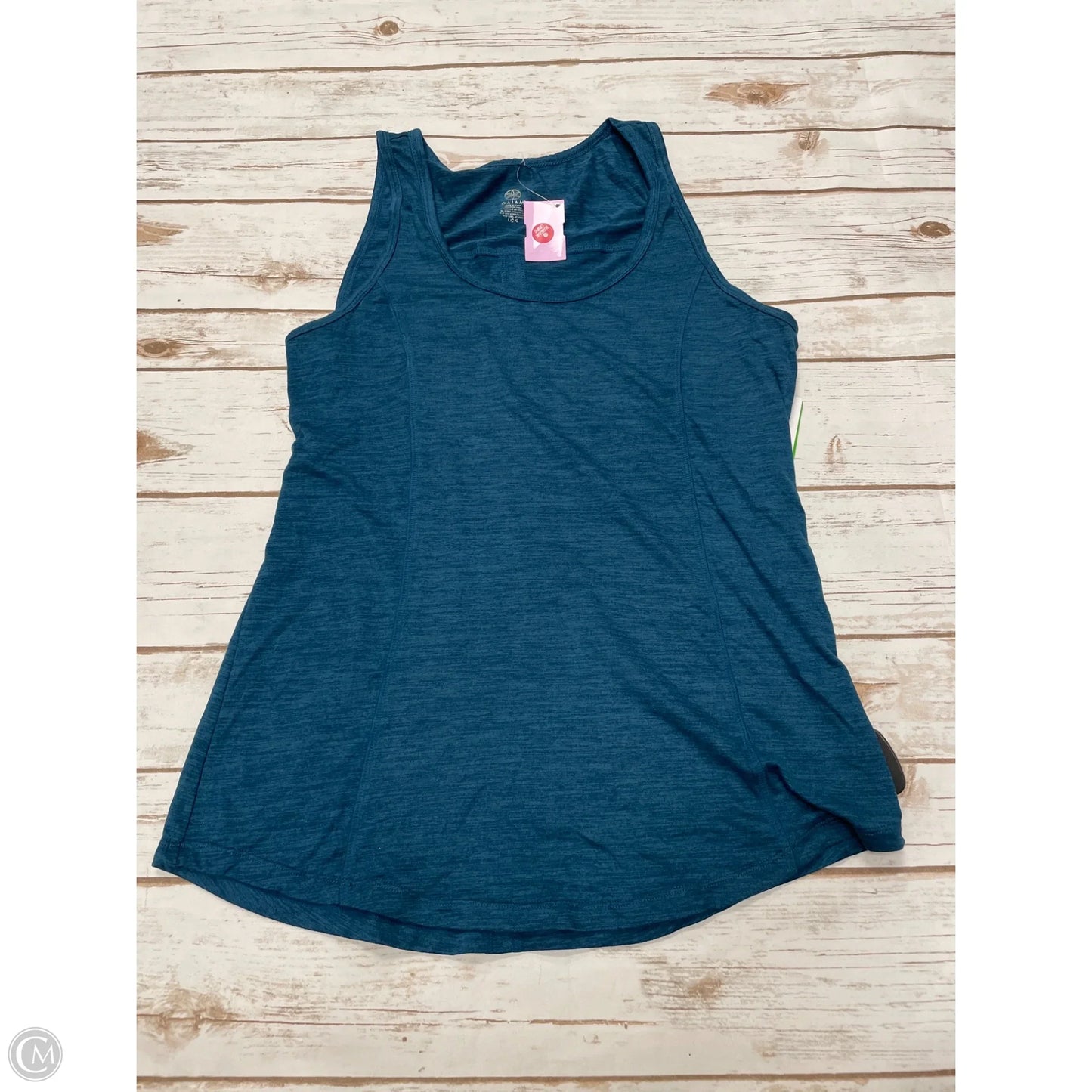 Athletic Tank Top By Gaiam In Teal, Size: L
