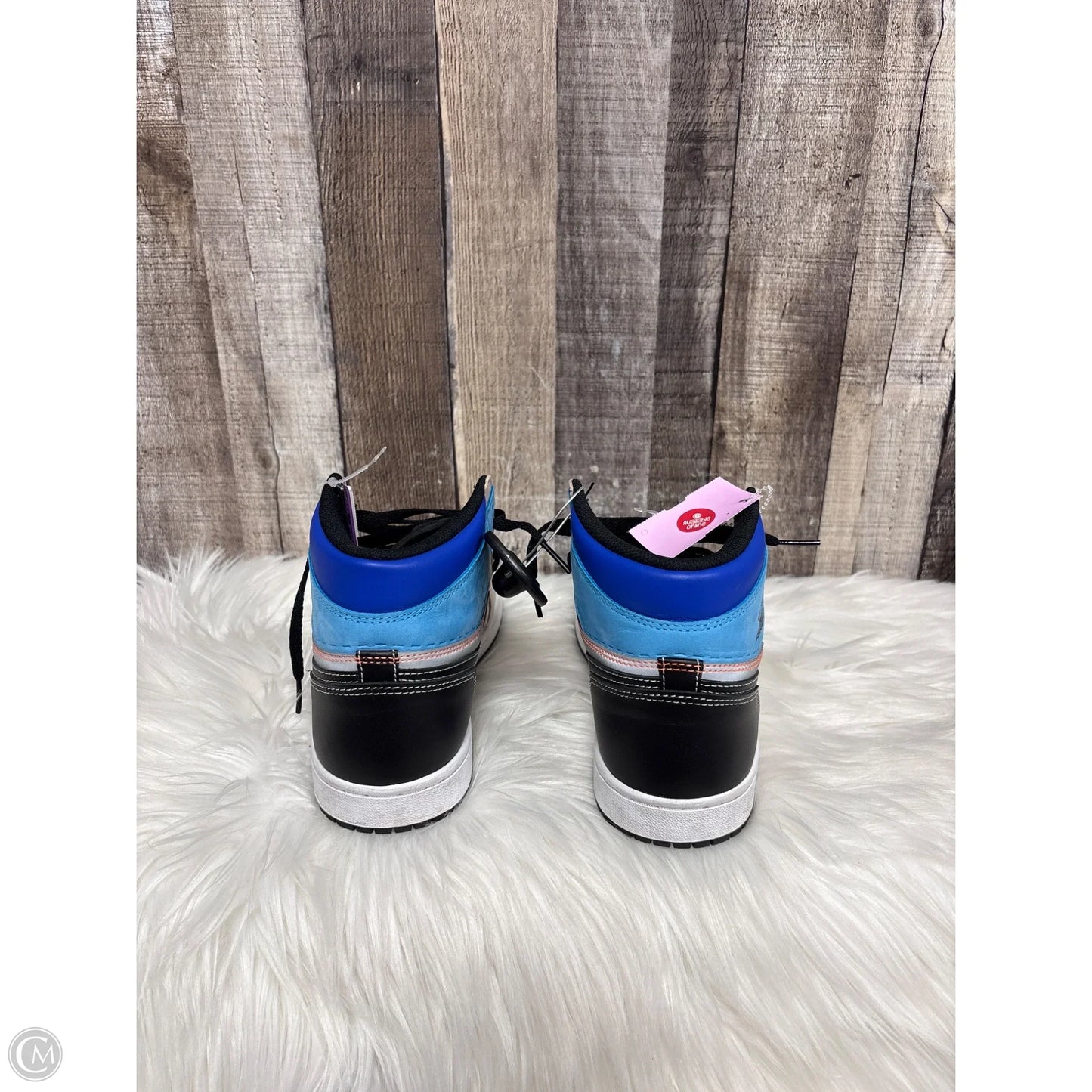 Shoes Luxury Designer By Jordan In Blue, Size: 9.5