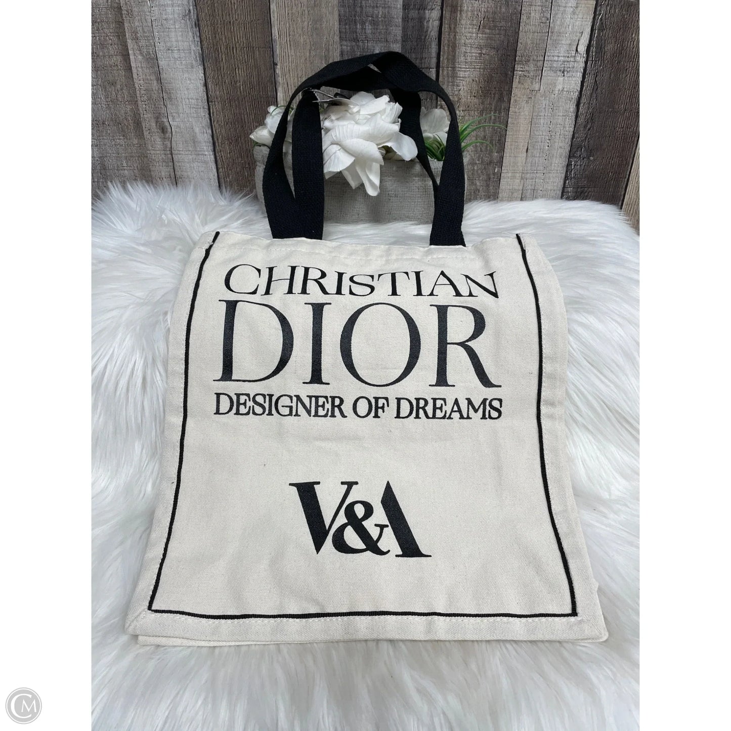 Tote Luxury Designer By Dior, Size: Medium