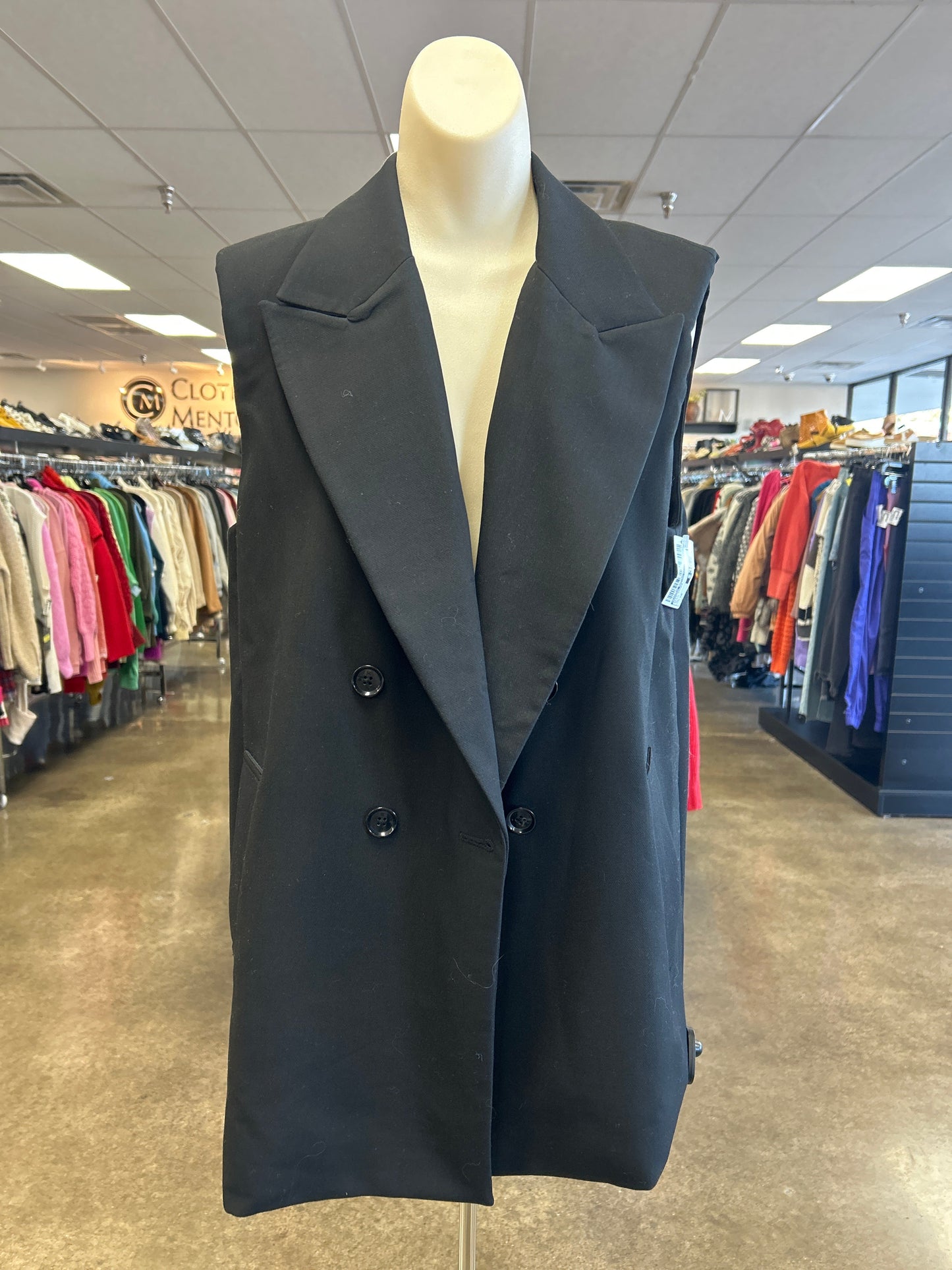 Vest Other By Banana Republic In Black, Size:10