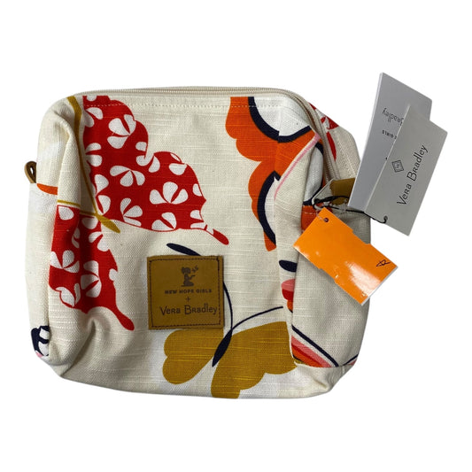 Makeup Bag By Vera Bradley In White, Size:Medium