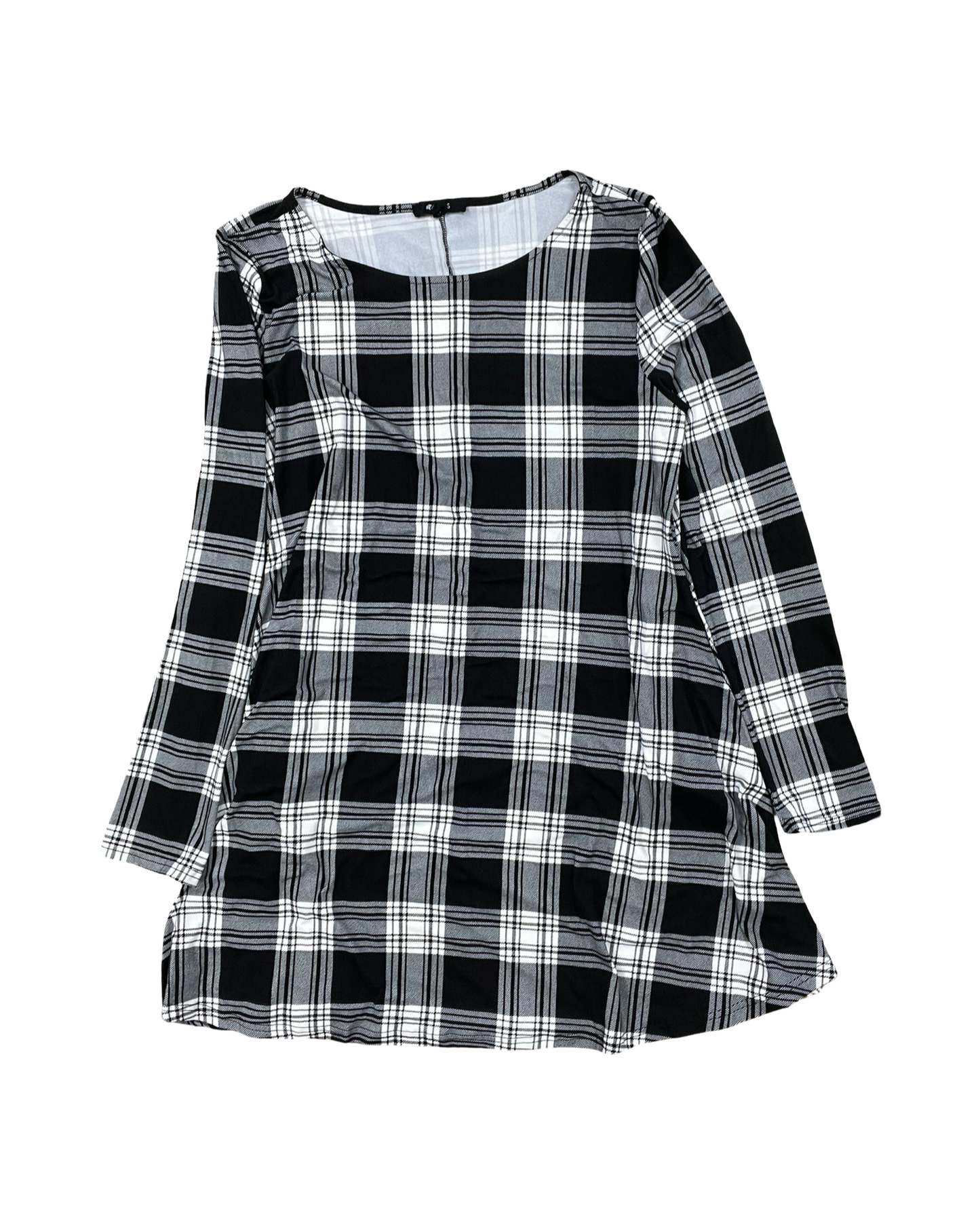 Dress Casual Midi By Clothes Mentor In Black & White, Size:L