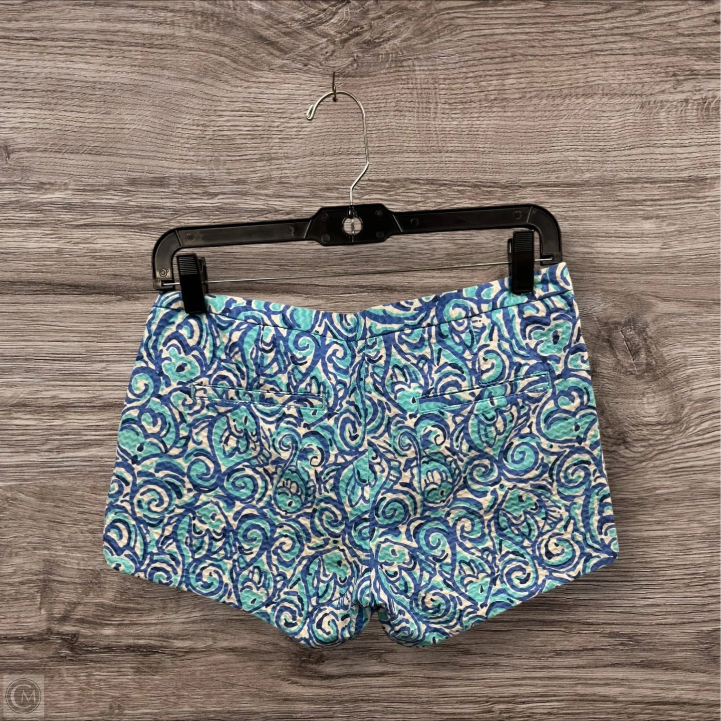 Shorts Designer By Lilly Pulitzer In Blue & White, Size: 0