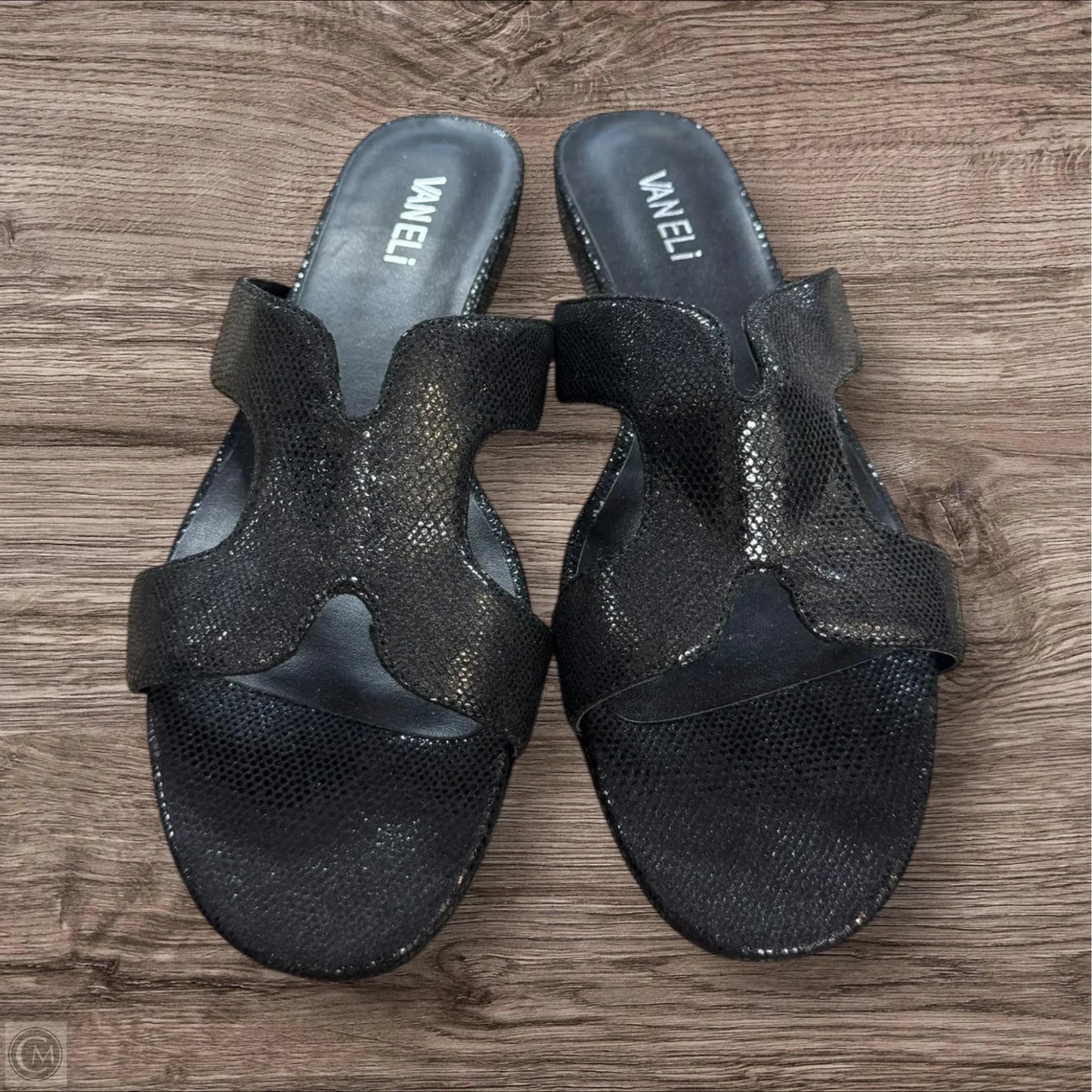 Sandals Flats By Vaneli In Black, Size: 9.5