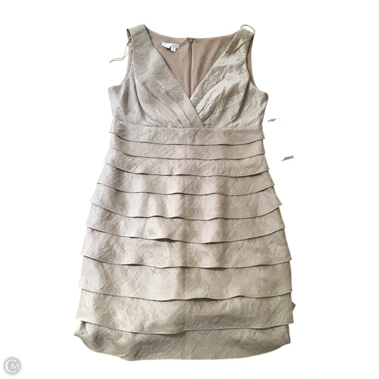 Dress Party Short By London Times In Gold, Size: 10