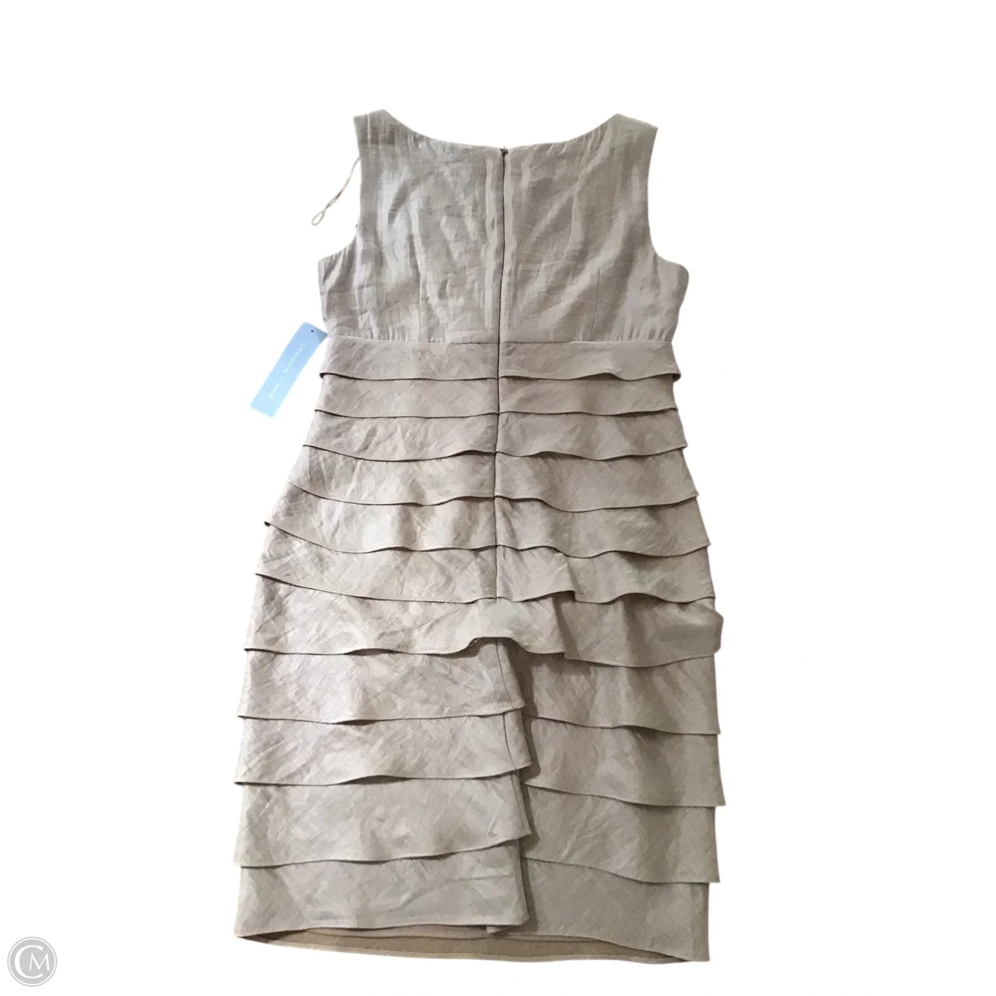 Dress Party Short By London Times In Gold, Size: 10