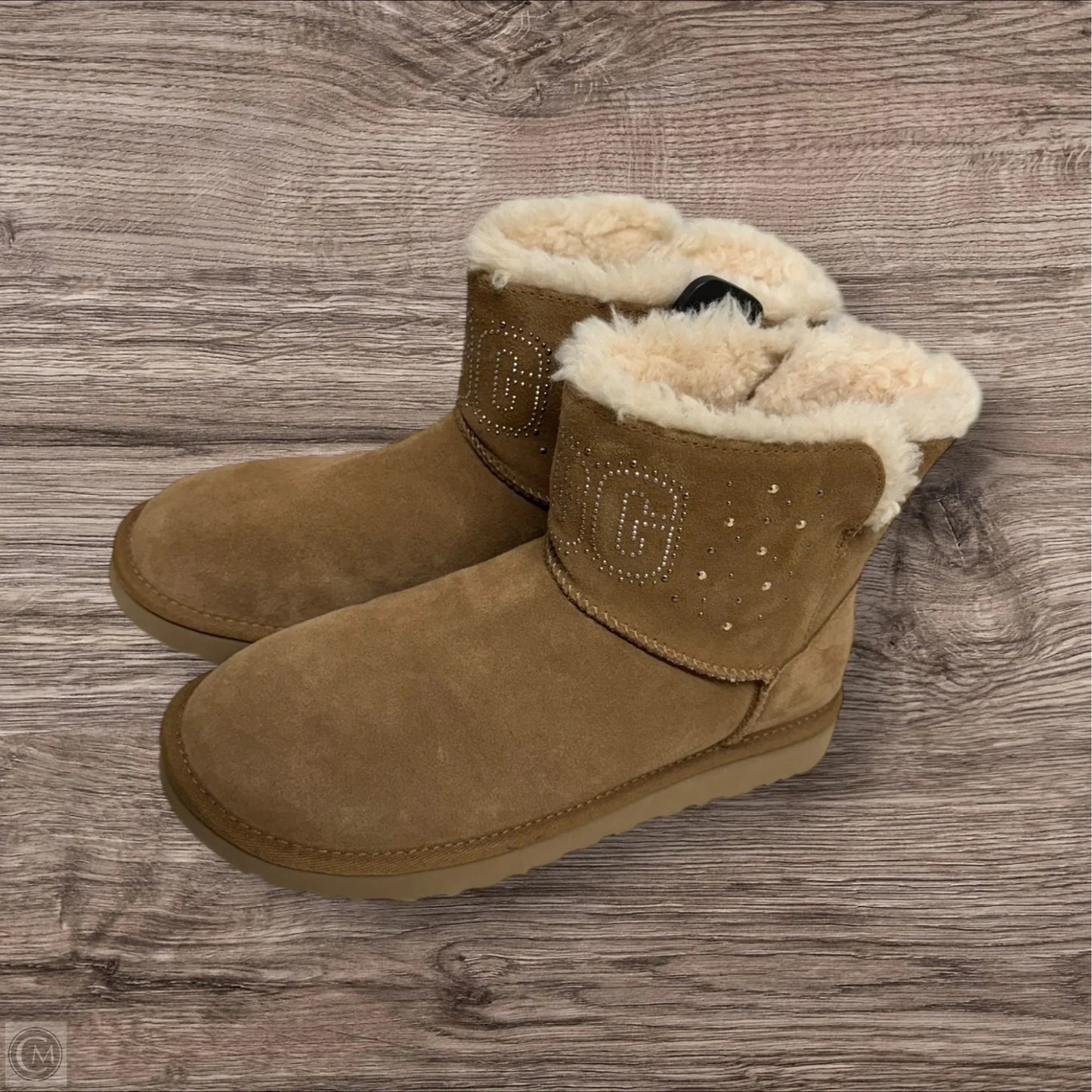 Boots Designer By Ugg In Taupe, Size: 8