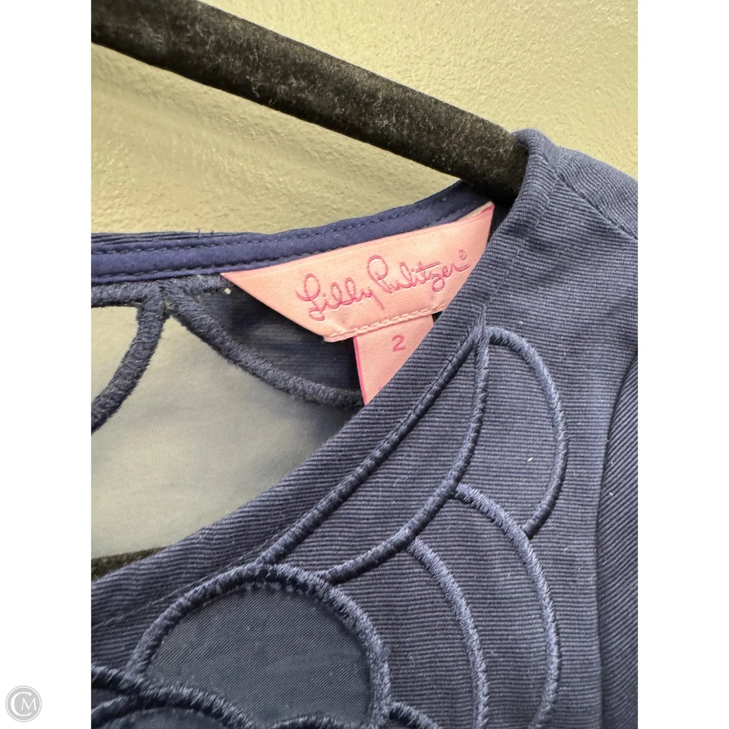 Shorts Designer By Lilly Pulitzer In Blue & White, Size: 0